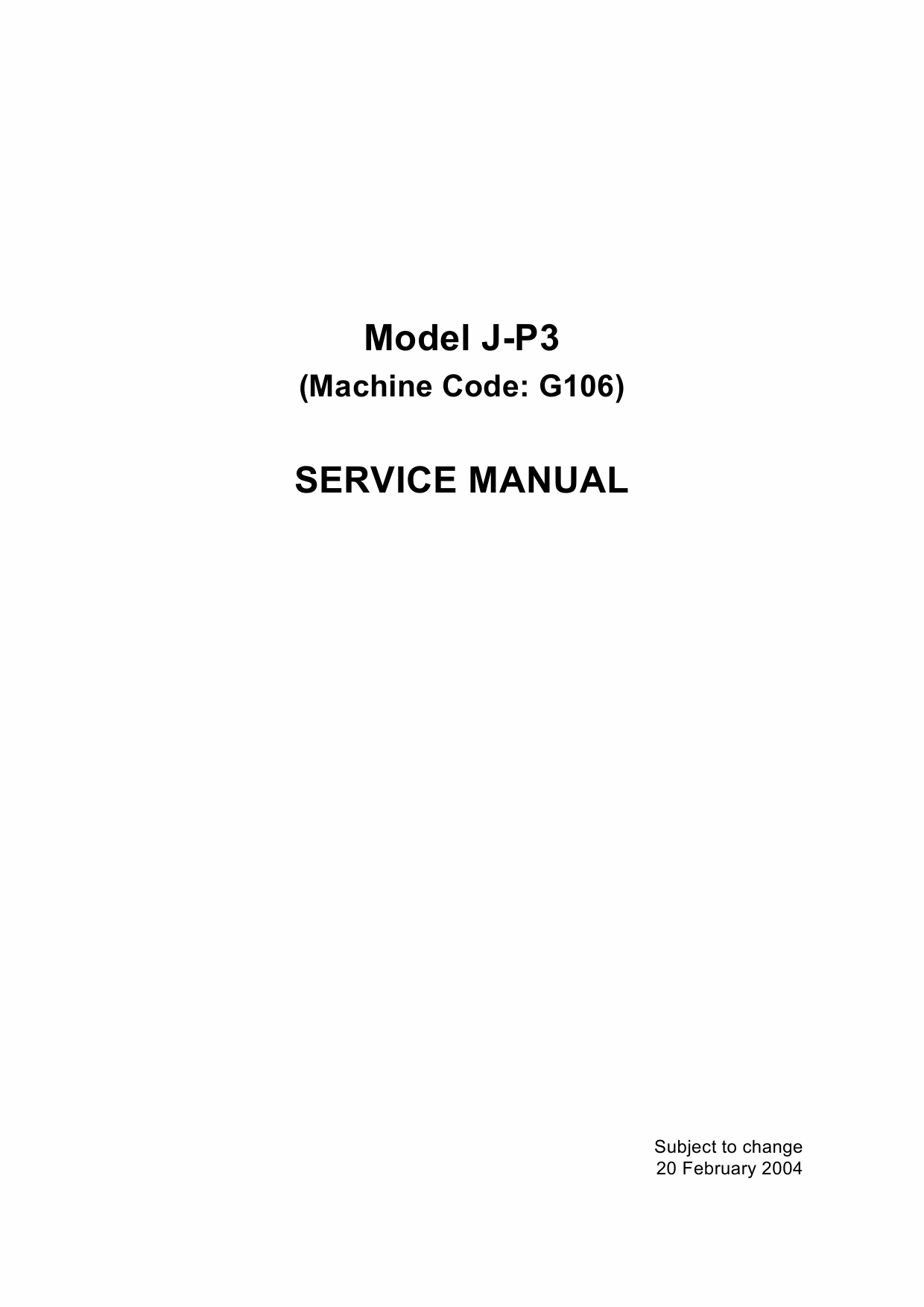 RICOH Aficio CL-7100 G106 Parts Service Manual-1